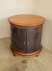Embossed Genuine Leather w/ Croc Pattern Nightstand Bedside Table