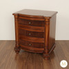 Provincial 3 Drawer Nightstand Bedside Table