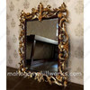Large Mahogany Ornate Rococo Mirror (H 84” x W 45”)