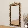 Large Mahogany Ornate Rococo Mirror (H 84” x W 45”)