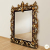 Large Mahogany Ornate Rococo Mirror (H 84” x W 45”)