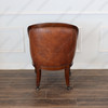 Genuine Leather Office Conference Club Chair on Castors