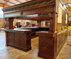 15ft Custom Mahogany Arched Canopy Pub Bar