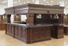 15ft Custom Mahogany Arched Canopy Pub Bar