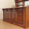 10.5ft Custom Mahogany Lady Carved Saloon Pub Bar
