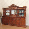 10.5ft Custom Mahogany Lady Carved Saloon Pub Bar