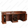 10.5ft Custom Mahogany Lady Carved Saloon Pub Bar