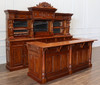 10.5ft Light Mahogany Lady Carved Saloon Bar