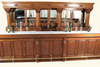 16ft Light Carved Marble Top Pub Bar Set