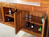 16ft Light Carved Mahogany Marble Top Pub Bar