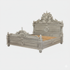 Light Grey Gothic Gargoyle Bed