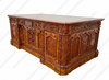 7ft Presidential Resolute Desk w/ Burl Inlay Wood Top