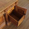 7ft Presidential Resolute Desk w/ Burl Inlay Wood Top ~