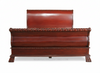 Cherry French Empire Sleigh Bed