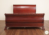 Cherry French Empire Sleigh Bed