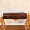 12ft Victorian Gothic Pedestal Dining or Conference Table w/ Marquetry Inlay