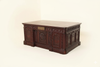 6ft Dark Mahogany Presidential Resolute Desk w/ genuine leather top