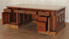 7ft Mahogany Resolute Desk w/ Mappa Burl Inlay Top (2 Tone)