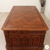 8ft Oval Office Resolute Desk w/ Mappa Burl Inlay Wood Top