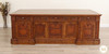 8ft Oval Office Resolute Desk w/ Mappa Burl Inlay Wood Top