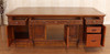 8ft Oval Office Resolute Desk w/ Mappa Burl Inlay Wood Top
