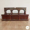16ft Mahogany Brunswick Saloon Bar Set w/ Brass Foot Rails