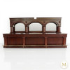 16ft Mahogany Brunswick Saloon Bar Set w/ Brass Foot Rails