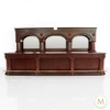 16ft Mahogany Brunswick Saloon Bar Set w/ Brass Foot Rails