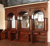 14ft Mahogany Brunswick Pub Bar w/ 10.5ft High Back Bar