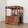 6.5ft Canopy Pub Bar w/ Barley Twist Columns