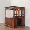 6.5ft Canopy Pub Bar w/ Barley Twist Columns