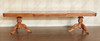 Custom 11ft Mahogany French Louis Pedestal Dining or Conference Table w/2 Leaf Extensions