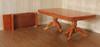 Custom 11ft Mahogany French Louis Pedestal Dining or Conference Table w/2 Leaf Extensions