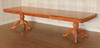 Custom 11ft Mahogany French Louis Pedestal Dining or Conference Table w/2 Leaf Extensions