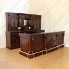 10ft Custom Mahogany Carved Victorian Gothic Pub Bar