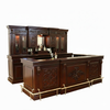 10ft Custom Mahogany Carved Victorian Gothic Pub Bar