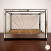 Oversized Alaska King Mirrored Four Poster Canopy Bed
