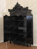 Black Victorian Ornate Armoire Wardrobe