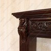 Custom Mahogany Fireplace Mantle
