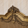 Custom Antiqued Gold Cane Rattan Bed
