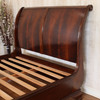 Crotch Mahogany French Sleigh Bed