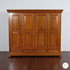 7.5ft Light Mahogany 4 Door Sectional Wardrobe Closet