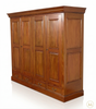7.5ft Light Mahogany 4 Door Sectional Wardrobe Closet