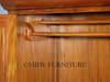 7.5ft Light Mahogany 4 Door Sectional Wardrobe Closet