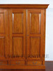 7.5ft Light Mahogany 4 Door Sectional Wardrobe Closet