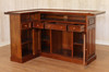 10ft Light Mahogany L-Shape Bar