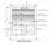Custom Mirrored 4-Post Canopy Bed w/ Blue Upholstered headboard