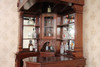 Custom Solid Mahogany Victorian Corner Canopy Tavern Pub Bar