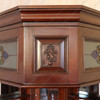 Custom Solid Mahogany Victorian Corner Canopy Tavern Pub Bar