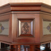 Custom Solid Mahogany Victorian Corner Canopy Tavern Pub Bar